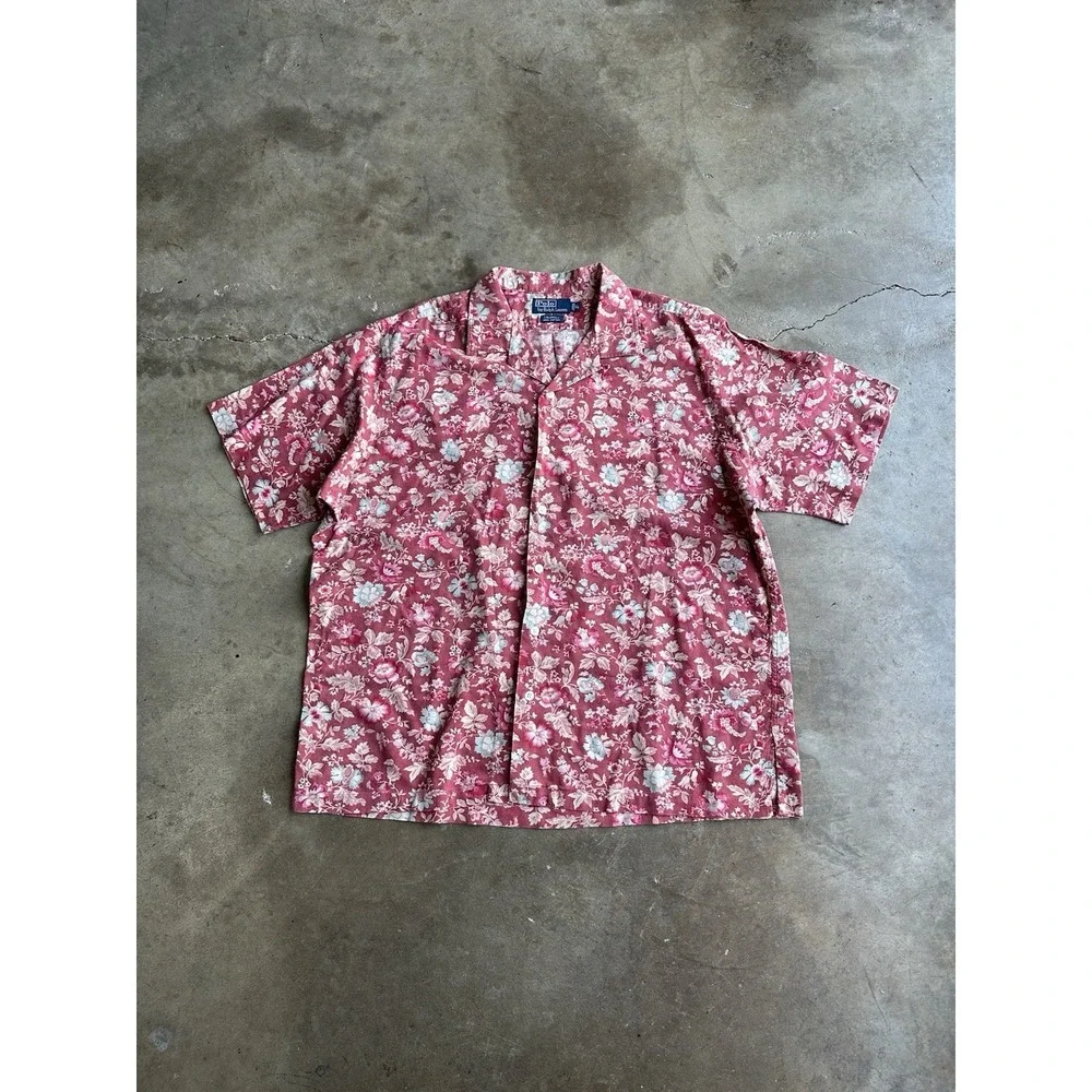 Vintage POLO RALPH LAUREN CALDWELL Floral Mens XL Shirt